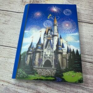 Disney World Parks Magic Kingdom Light-up Castle And Tinkerbell Notebook‎